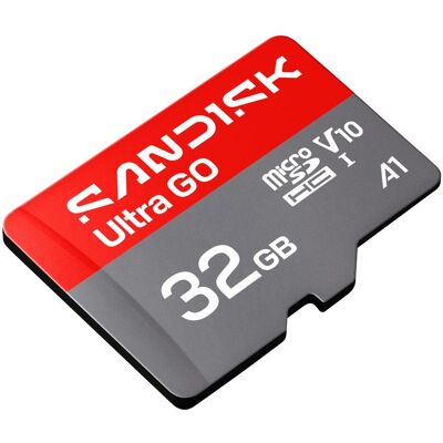 SanDisk Ultra GO (32 Go, microSDHC, U1, UHS-I), Carte mémoire, Rouge, Gris SanDisk Ultra GO (32 Go, microSDHC, U1, UHS-I), Carte mémoire, Rouge, Gris