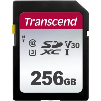 Transcend SDC300S (256 Go, SDXC, U3, UHS-I), Carte mémoire, Noir Transcend SDC300S (256 Go, SDXC, U3, UHS-I), Carte mémoire, Noir