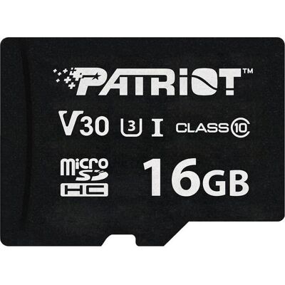 Patriot Card VX Series MicroSD 16GB (16 Go, microSDXC, U3, UHS-I), Carte mémoire, Noir Patriot Card VX Series MicroSD 16GB (16 Go, microSDXC, U3, UHS-I), Carte mémoire, Noir