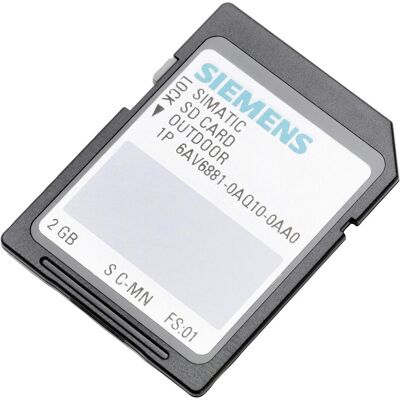 Siemens SIMATIC HMI Mémoire SD. (2 Go, SDXC), Carte mémoire Siemens SIMATIC HMI Mémoire SD. (2 Go, SDXC), Carte mémoire