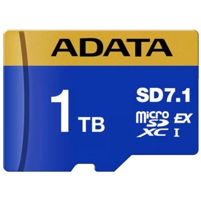 Adata microSD 1.0TB Premier Extreme SD7.1 (1000 Go, microSDXC, U3, UHS-I), Carte mémoire, Bleu, Jaune Adata microSD 1.0TB Premier Extreme SD7.1 (1000 Go, microSDXC, U3, UHS-I), Carte mémoire, Bleu, Jaune
