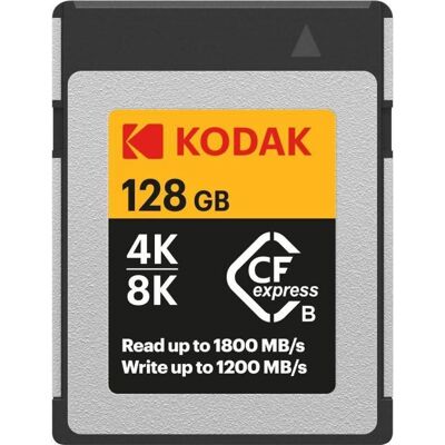 Kodak CFexpress Type B 128GB (128 Go, CFexpress type B), Carte mémoire, Orange, Noir, Gris Kodak CFexpress Type B 128GB (128 Go, CFexpress type B), Carte mémoire, Orange, Noir, Gris