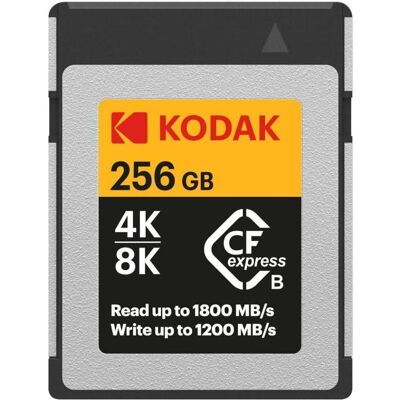 Kodak CFexpress Type B 256GB (256 Go, CFexpress), Carte mémoire, Orange, Gris, Noir Kodak CFexpress Type B 256GB (256 Go, CFexpress), Carte mémoire, Orange, Gris, Noir