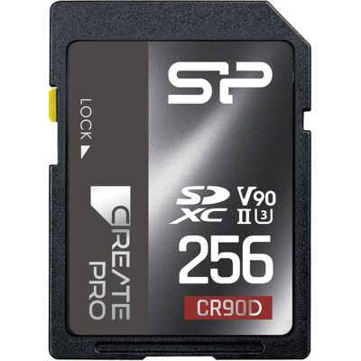 Silicon Power SD-Card 128GB UHS-2 U3 CreatePro CR90D CL.10 (128 Go, SDXC, U3, UHS-II), Carte mémoire, Noir Silicon Power SD-Card 128GB UHS-2 U3 CreatePro CR90D CL.10 (128 Go, SDXC, U3, UHS-II), Carte mémoire, Noir