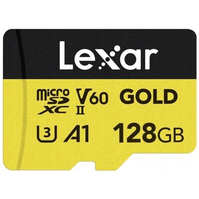 Lexar Carte mémoire microSD MICROSD GOLD UHS-II (microSD, UHS-II), Carte mémoire Lexar Carte mémoire microSD MICROSD GOLD UHS-II (microSD, UHS-II), Carte mémoire