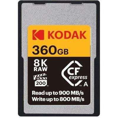 Kodak CFexpress Type A 360GB EKMCFXA360GK (360 Go, CFexpress type A), Carte mémoire, Noir Kodak CFexpress Type A 360GB EKMCFXA360GK (360 Go, CFexpress type A), Carte mémoire, Noir
