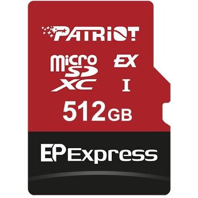 Patriot Carte microSDXC 512GB Express 800/600MB/s Nintendo Switch 2 (512 Go, microSDXC, U3, UHS-I), Carte mémoire, Rouge, Noir Patriot Carte microSDXC 512GB Express 800/600MB/s Nintendo Switch 2 (512 Go, microSDXC, U3, UHS-I), Carte mémoire, Rouge, Noir