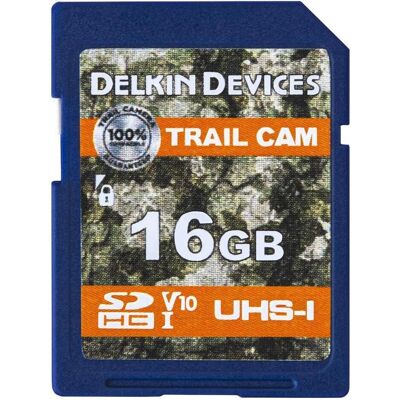 Delkin SDHC Trail Cam R100/W30 (V10) 16GB (16 Go, SDHC), Carte mémoire Delkin SDHC Trail Cam R100/W30 (V10) 16GB (16 Go, SDHC), Carte mémoire