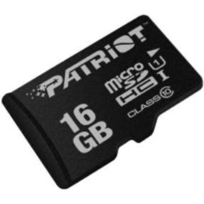 Patriot PSF16GMDC10 Carte mémoire MicroSDHC UHS-I Class 10 (16 Go, microSDHC, U1, UHS-I), Carte mémoire, Noir Patriot PSF16GMDC10 Carte mémoire MicroSDHC UHS-I Class 10 (16 Go, microSDHC, U1, UHS-I), Carte mémoire, Noir