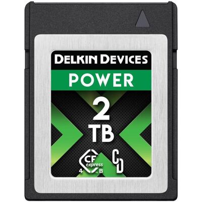 Delkin CFexpress Power R3530/W3210/SW1420 (4.0) 2TB (2000 Go, CFexpress, CFexpress type B), Carte mémoire, Argent Delkin CFexpress Power R3530/W3210/SW1420 (4.0) 2TB (2000 Go, CFexpress, CFexpress type B), Carte mémoire, Argent