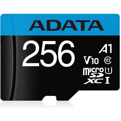 Adata Premier (256 Go, microSDXC, U1, UHS-I), Carte mémoire, Noir Adata Premier (256 Go, microSDXC, U1, UHS-I), Carte mémoire, Noir
