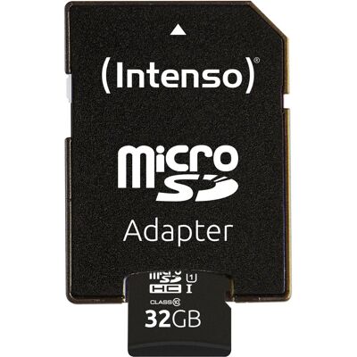 Intenso Performance (32 Go, microSDHC, U1, UHS-I), Carte mémoire, Noir Intenso Performance (32 Go, microSDHC, U1, UHS-I), Carte mémoire, Noir