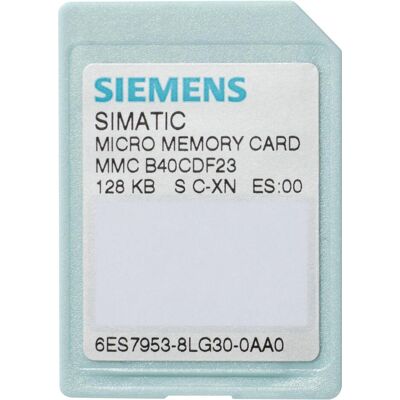 Siemens 6ES7953-8LG31-0AA0 - Carte mémoire MMCmicro 128 Ko - Vert Siemens 6ES7953-8LG31-0AA0 - Carte mémoire MMCmicro 128 Ko - Vert