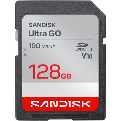 SanDisk Ultra Go (128 Go, SDXC, UHS-I), Carte mémoire, Noir SanDisk Ultra Go (128 Go, SDXC, UHS-I), Carte mémoire, Noir