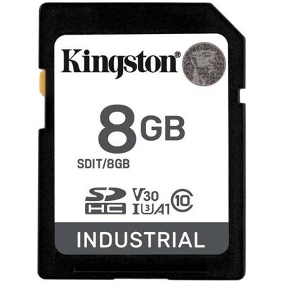 Kingston Industriel - Carte mémoire Flash - 8 Go (8 Go, SDHC), Carte mémoire, Noir Kingston Industriel - Carte mémoire Flash - 8 Go (8 Go, SDHC), Carte mémoire, Noir