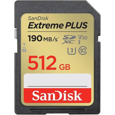 Carte mémoire SanDisk Extreme PLUS 512GB UHS-I Carte mémoire SanDisk Extreme PLUS 512GB UHS-I