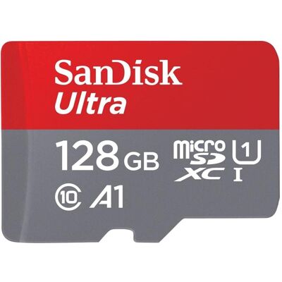 SanDisk Ultra SD kort incl. adaptateur 128GB (128 Go, SDXC), Carte mémoire SanDisk Ultra SD kort incl. adaptateur 128GB (128 Go, SDXC), Carte mémoire