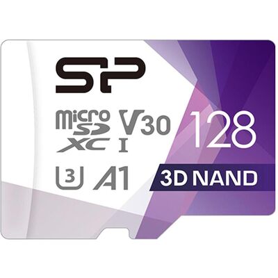 Silicon Power Superior Pro 128GB microSDXC Ad. (128 Go, microSDXC, U3, UHS-I), Carte mémoire, Violet, Multicolore, Blanc Silicon Power Superior Pro 128GB microSDXC Ad. (128 Go, microSDXC, U3, UHS-I), Carte mémoire, Violet, Multicolore, Blanc