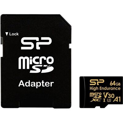Silicon Power 64GB MicroSDXC Carte Haute Endurance Silicon Power 64GB MicroSDXC Carte Haute Endurance