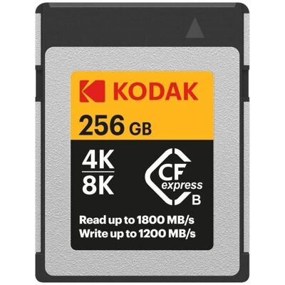 Kodak CFexpress Type B 256GB (256 Go, CFexpress), Carte mémoire, Orange, Gris, Noir Kodak CFexpress Type B 256GB (256 Go, CFexpress), Carte mémoire, Orange, Gris, Noir