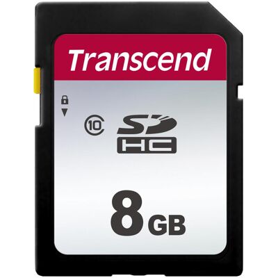 Transcend SDC300S (8 Go, SDHC, U1, UHS-I), Carte mémoire, Noir Transcend SDC300S (8 Go, SDHC, U1, UHS-I), Carte mémoire, Noir