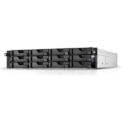 Asustor AS6512RD NAS Rack (2U) Intel Atom C3538 8 GB DDR4 0 TB ADM Schwarz, NAS, Noir Asustor AS6512RD NAS Rack (2U) Intel Atom C3538 8 GB DDR4 0 TB ADM Schwarz, NAS, Noir