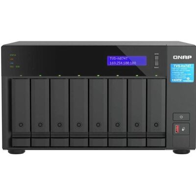 QNAP TVS-H874T-I9-64G (0 TB), NAS, Noir QNAP TVS-H874T-I9-64G (0 TB), NAS, Noir