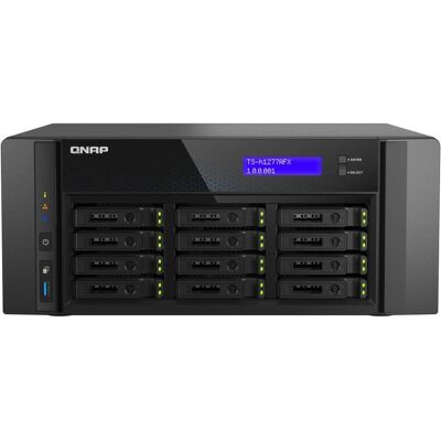 QNAP TS-h1277AFX-R7-32G (0 TB), NAS, Noir QNAP TS-h1277AFX-R7-32G (0 TB), NAS, Noir