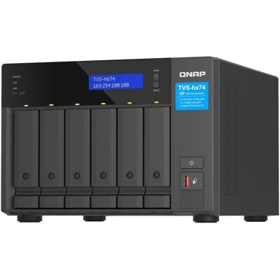 QNAP TVS-h674-i5-32G (0 TB), NAS, Noir QNAP TVS-h674-i5-32G (0 TB), NAS, Noir