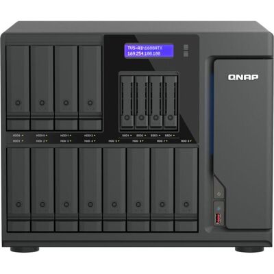 QNAP 16-BAY QUTS HERO NAS (12 X (0 TB), NAS, Noir QNAP 16-BAY QUTS HERO NAS (12 X (0 TB), NAS, Noir