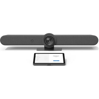 Logitech Rally Bar Barre de collaboration vidéo graphite + TAP, Solution de conférence, Noir Logitech Rally Bar Barre de collaboration vidéo graphite + TAP, Solution de conférence, Noir