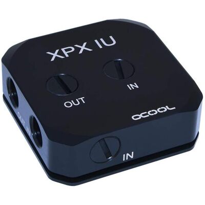 Alphacool XPX 1U - Version acétal noir, Refroidissement liquide CPU, Noir Alphacool XPX 1U - Version acétal noir, Refroidissement liquide CPU, Noir