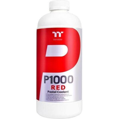 Thermaltake P1000 Liquide de refroidissement pastel, 1000ml mélange prêt à l'emploi (1000 ml, Prêt à l'emploi), Liquide de refroidissement, Rouge Thermaltake P1000 Liquide de refroidissement pastel, 1000ml mélange prêt à l'emploi (1000 ml, Prêt à l'emploi), Liquide de refroidissement, Rouge