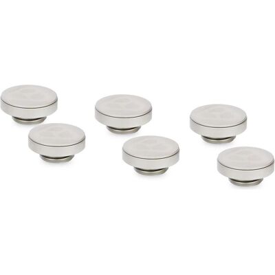 Thermal Grizzly DeltaMate Plug - Matt Nickel (6-Pack), Raccord, Argent Thermal Grizzly DeltaMate Plug - Matt Nickel (6-Pack), Raccord, Argent