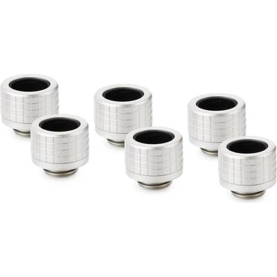 Thermal Grizzly DeltaMate Fitting - HT14 Matt Nickel (6-Pack), Raccord, Argent Thermal Grizzly DeltaMate Fitting - HT14 Matt Nickel (6-Pack), Raccord, Argent