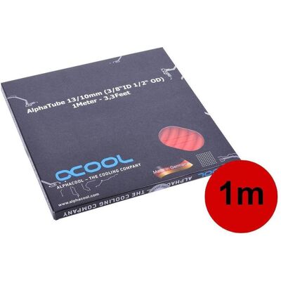 Alphacool AlphaTube HF 13/10 UV rd 1m 1013849 (1 m, Matières plastiques), Refroidissement à eau : tuyau, Rouge Alphacool AlphaTube HF 13/10 UV rd 1m 1013849 (1 m, Matières plastiques), Refroidissement à eau : tuyau, Rouge