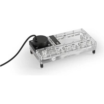 Alphacool AGB Core Distro Plate 240 Rechts D5/DDC V.2 mit D5 Apex Pumpe, Refroidissement à eau : pompe Alphacool AGB Core Distro Plate 240 Rechts D5/DDC V.2 mit D5 Apex Pumpe, Refroidissement à eau : pompe