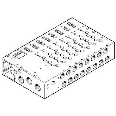 Festo 16 Position G1/4" Size 14 Valve Manifold (Divers), Accessoires électroniques + boîtier Festo 16 Position G1/4" Size 14 Valve Manifold (Divers), Accessoires électroniques + boîtier