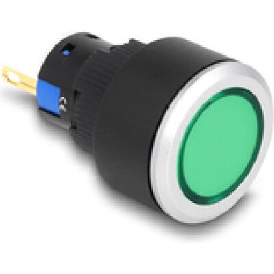 Delock 16 mm Kunststoff Signallampe grün / Lötversion, Accessoires électroniques + boîtier, Vert, Noir, Argent Delock 16 mm Kunststoff Signallampe grün / Lötversion, Accessoires électroniques + boîtier, Vert, Noir, Argent