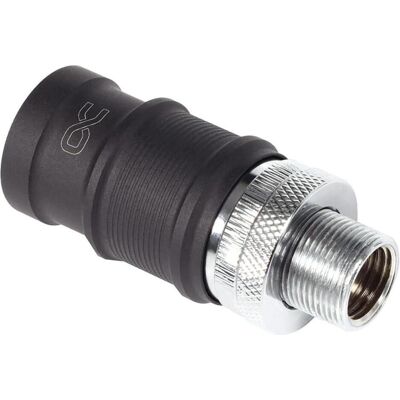 Alphacool ANK ES Raccord Rapide BLH1A PushIn Female FF avec Raccord Passe-Cloison, Raccord, Noir, Argent Alphacool ANK ES Raccord Rapide BLH1A PushIn Female FF avec Raccord Passe-Cloison, Raccord, Noir, Argent