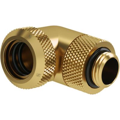 Adaptateur or 90° G1/4 pour tube dur - Watercooling Adaptateur or 90° G1/4 pour tube dur - Watercooling