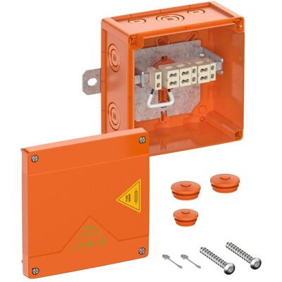 Boîtier IP66 Orange Spelsberg - 150x150x85mm Boîtier IP66 Orange Spelsberg - 150x150x85mm