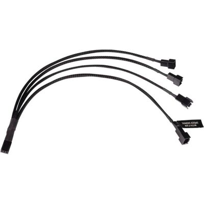 Alphacool LK Y-Splitter 3-Pin vers 4x 3-Pin 30cm (0.30 m, Matières plastiques), Refroidissement à eau : tuyau, Noir Alphacool LK Y-Splitter 3-Pin vers 4x 3-Pin 30cm (0.30 m, Matières plastiques), Refroidissement à eau : tuyau, Noir