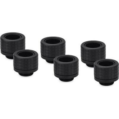 Thermal Grizzly DeltaMate Fitting - HT14 Black (6-Pack), Raccord, Noir Thermal Grizzly DeltaMate Fitting - HT14 Black (6-Pack), Raccord, Noir