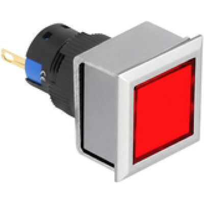 Delock 16 mm Kunststoff Signallampe rot / Lötversion / viere, Accessoires électroniques + boîtier, Argent, Noir, Rouge Delock 16 mm Kunststoff Signallampe rot / Lötversion / viere, Accessoires électroniques + boîtier, Argent, Noir, Rouge