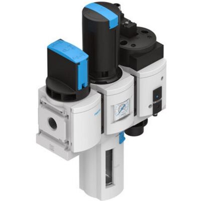 Festo G1/2" 0.5-12 bar F/R with On/Off Valve, Accessoires électroniques + boîtier Festo G1/2" 0.5-12 bar F/R with On/Off Valve, Accessoires électroniques + boîtier