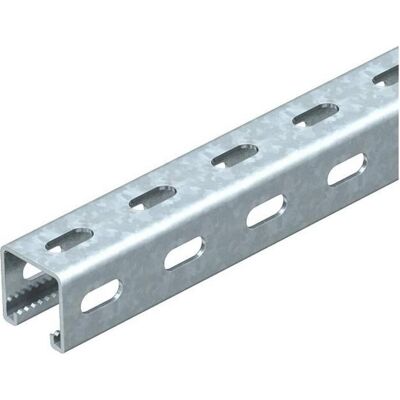 OBO Bettermann Rail profilé avec perforation latérale, fente 1123003, Accessoires électroniques + boîtier OBO Bettermann Rail profilé avec perforation latérale, fente 1123003, Accessoires électroniques + boîtier