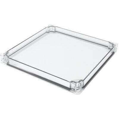 Ensto Vaegskab Cubo C og P låg, transparent, polycarbonate 300 x 300 x 30 mm, ekskl. Skruer (Boîtier), Accessoires électroniques + boîtier, Transparent Ensto Vaegskab Cubo C og P låg, transparent, polycarbonate 300 x 300 x 30 mm, ekskl. Skruer (Boîtier), Accessoires électroniques + boîtier, Transparent