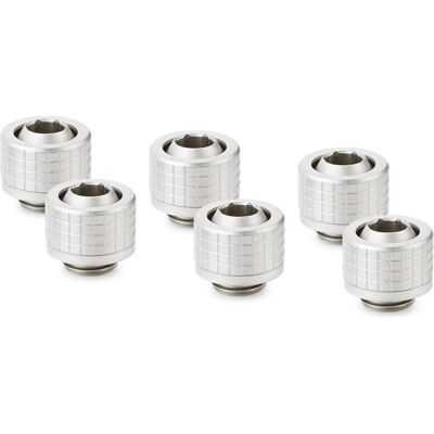 Thermal Grizzly DeltaMate Fitting - ST13 Matt Nickel (6-Pack), Raccord, Argent Thermal Grizzly DeltaMate Fitting - ST13 Matt Nickel (6-Pack), Raccord, Argent