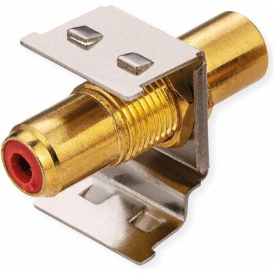 Roline Keystone-Kupplung RCA geschirmt Metall rot (26.11.0393) (Module Keystone, Raccord réseau), Réseau : accessoires Roline Keystone-Kupplung RCA geschirmt Metall rot (26.11.0393) (Module Keystone, Raccord réseau), Réseau : accessoires